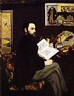 Edouard Manet Famous Paintings - Portrait of Emile Zola